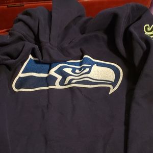 SEAHAWKS boys hoodie L 14/16 like new